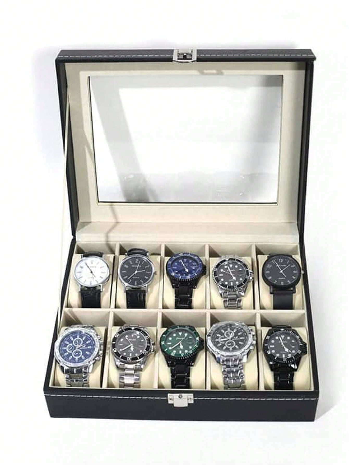 Men'S Accessories Drawer Organizer - Boîte à montres en cuir avec