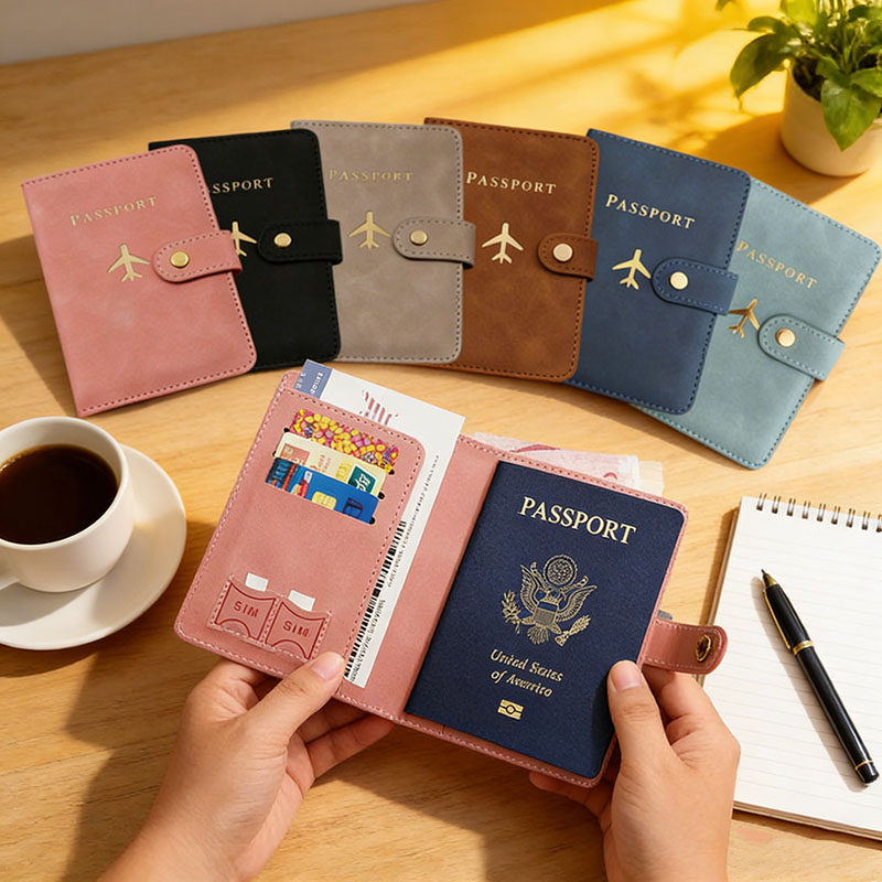 Men'S Accessories Essentials - Étui Porte-Passeport en Cuir pour Essentiels