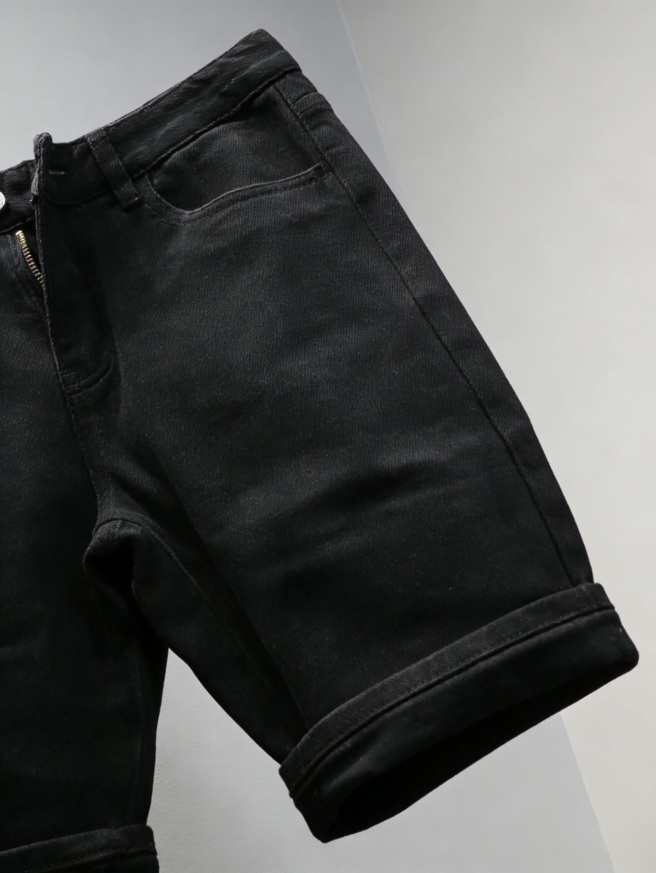 Short en jean noir uni pour ho - Mens Accessories Style avis et prix