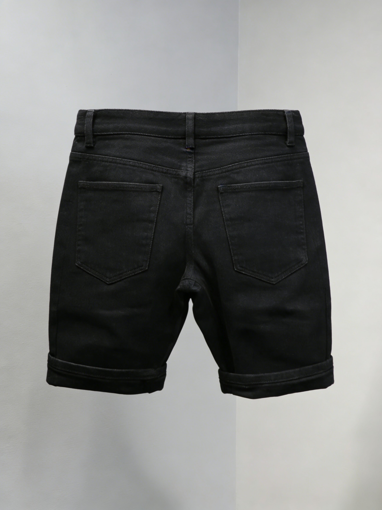 Short en jean noir uni pour ho - Mens Accessories Style avis et prix