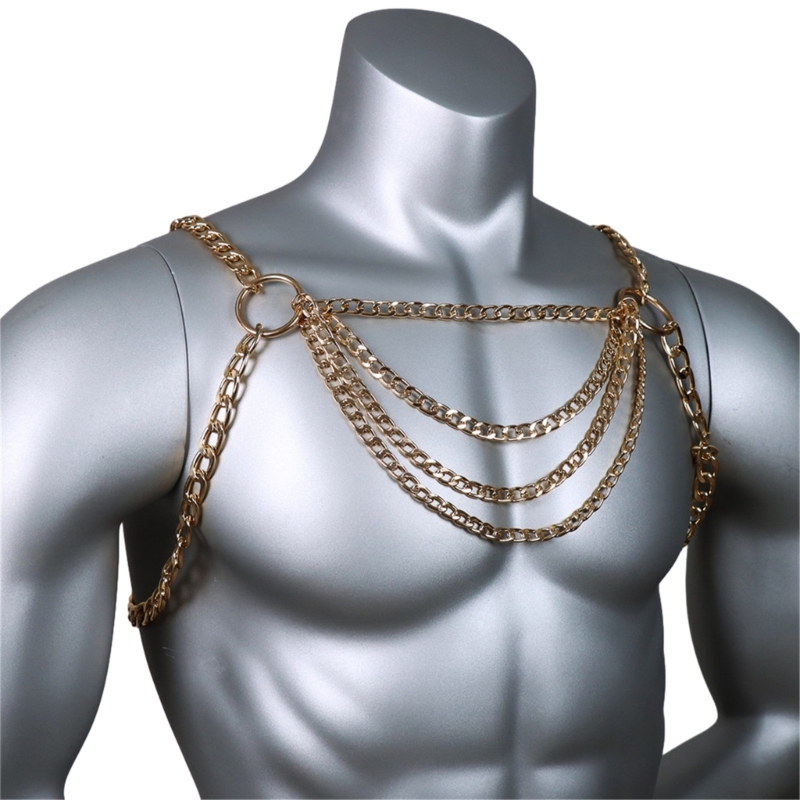 Chaîne poitrine en métal pour  - Mens Accessories Style avis et prix
