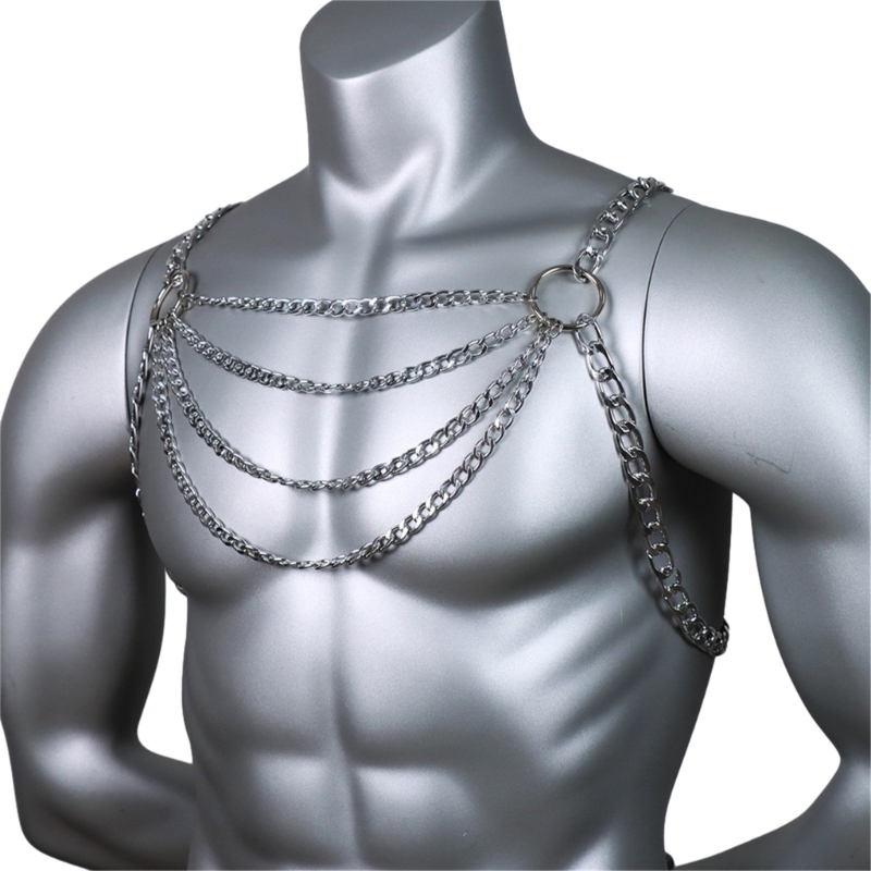 Chaîne poitrine en métal pour  - Mens Accessories Style avis et prix