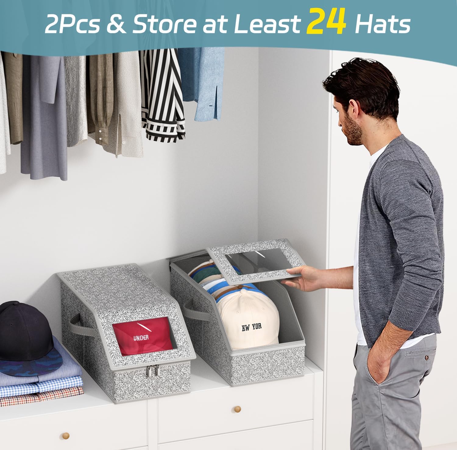 AOODA 2 boîtes empilables pour - Men'S Accessories Drawer Organizer avis et prix