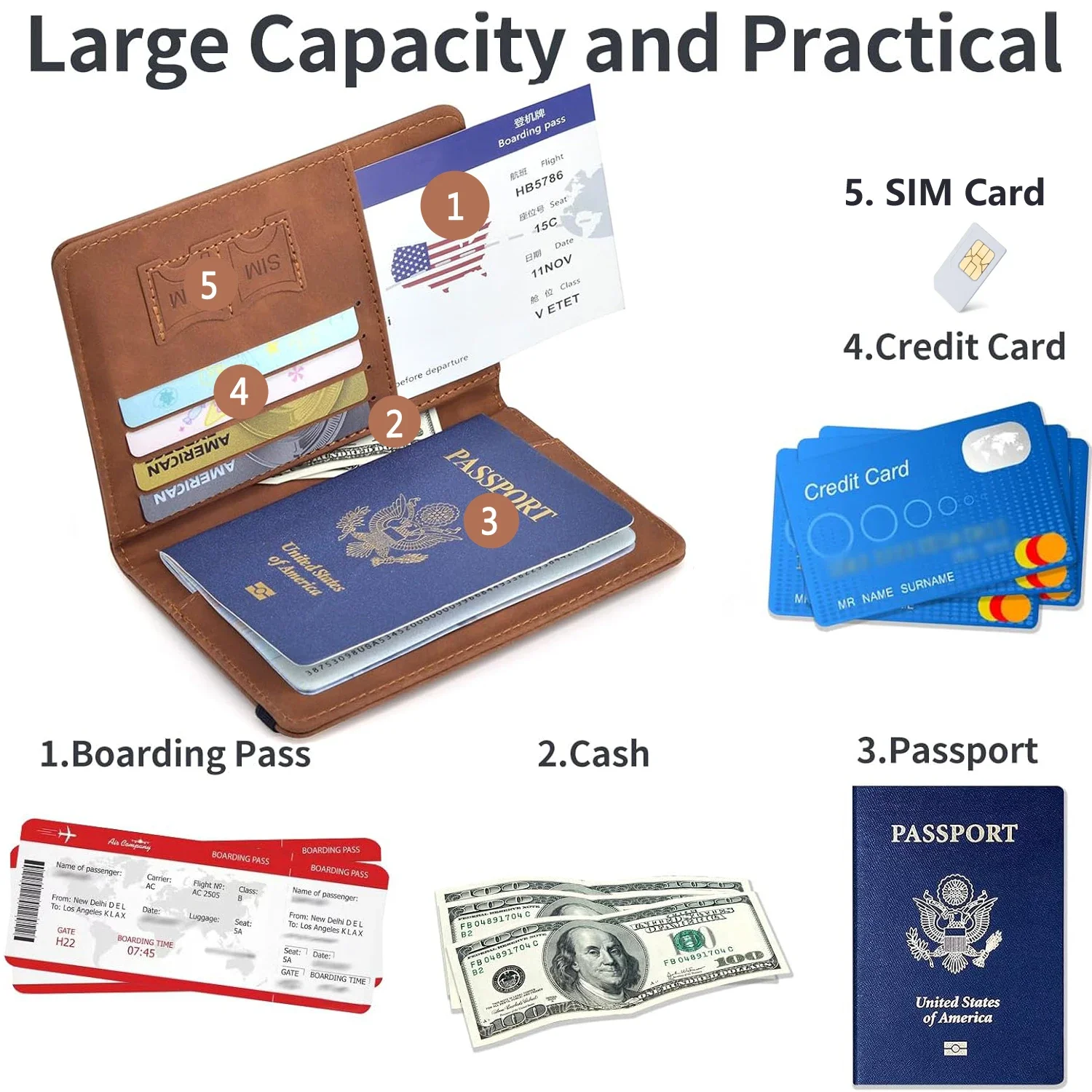Porte-passeport pour voyage Es - Men'S Accessories Essentials avis et prix